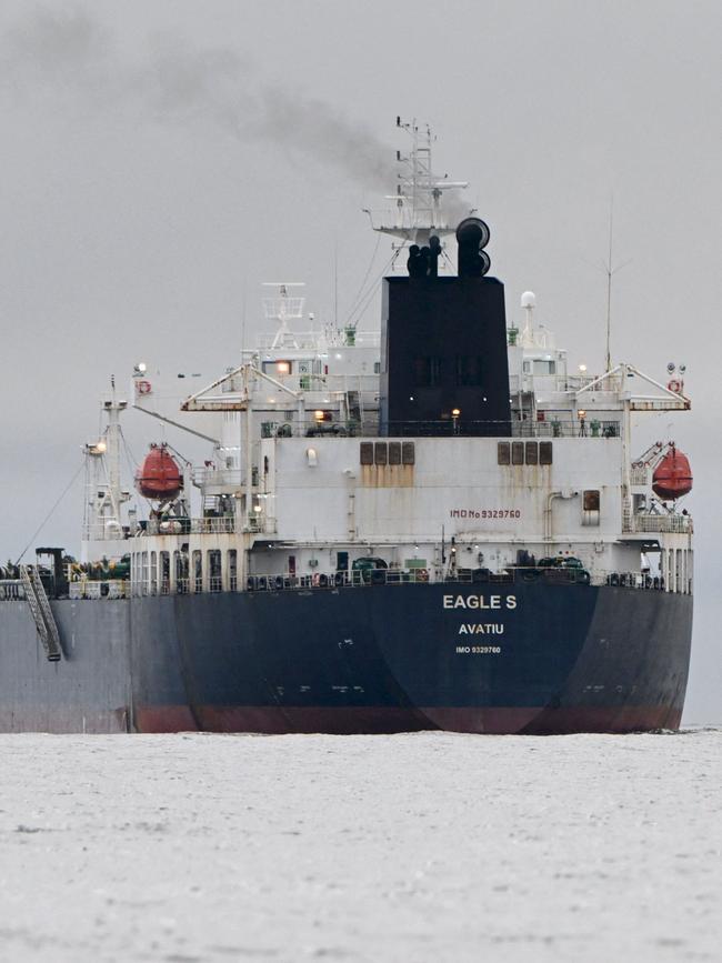 Oil tanker Eagle S flies under the flag of the Cook Islands and was on its way to Egypt before being seized by Finnish authorities. Picture: Jussi Nukari/Lehtikuva/AFP