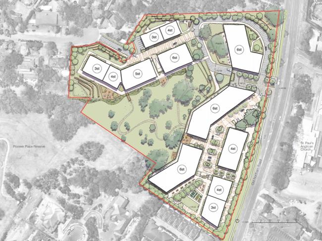 An overview of redevelopment plans for Castle Ridge Resort seniors village in Castle Hill. 