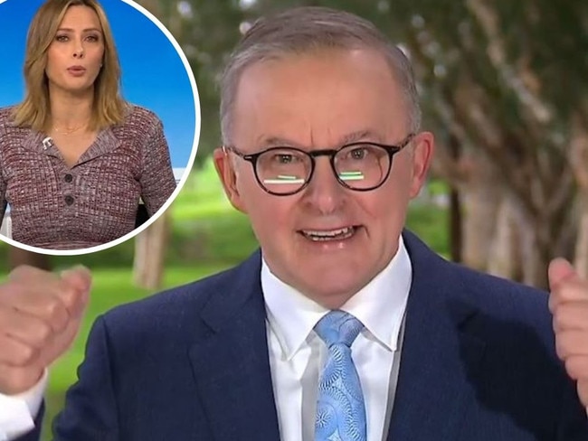 Anthony Albanese clashes with TV host Allison Langdon. Photo: Supplied