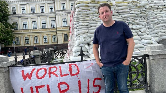 James Spenceley pictured in Ukraine. Picture: Supplied