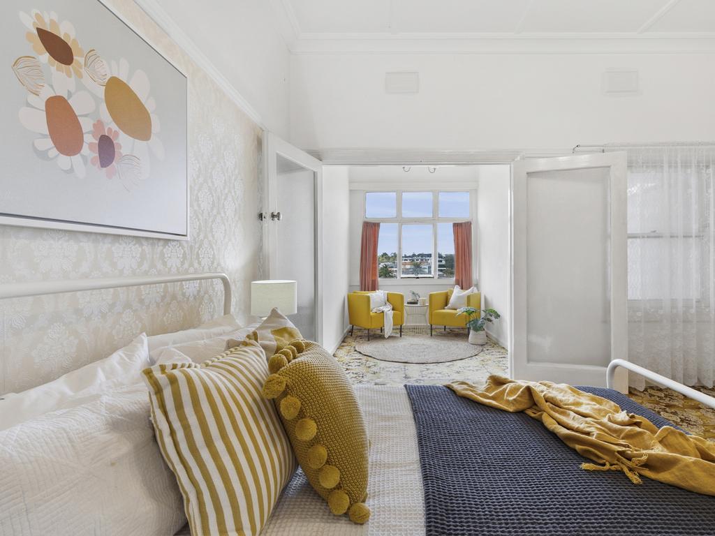 A main bedroom with lookout nook.