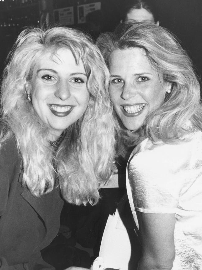Amber Allum and Lois Larimore at Cocktails and Dreams in 1996.
