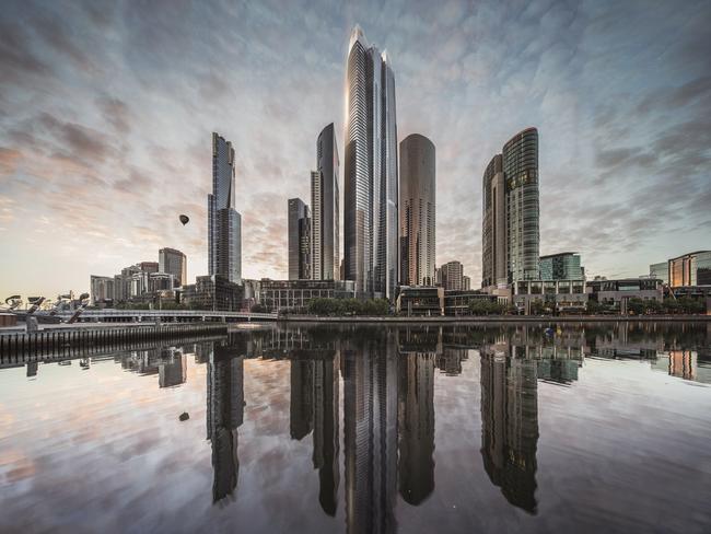 A new six-star hotel complex by James Packer’s Crown Resorts in Melbourne was trumpeted as Australia's new tallest building when approved in February.