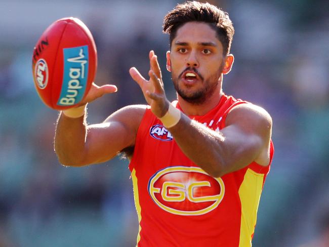 AFL Round 12. Hawthorn vs. Gold Coast Suns at the MCG. Gold Coast Suns' Aaron Hall   . Pic: Michael Klein