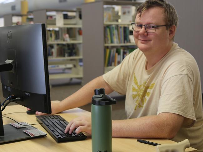 Keenan Sneddon, a 32-year-old father-of-two who lives in Redcliffe in Moreton Bay, dropped out of school in Year 10 while living in Perth. Through the Fee-Free TAFE scheme, he returned to study this year with TAFE Queensland. Photo: Supplied.