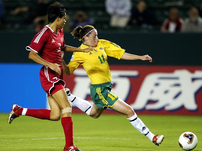 Nathan’s sister and Matildas’ star player Heather Garriock