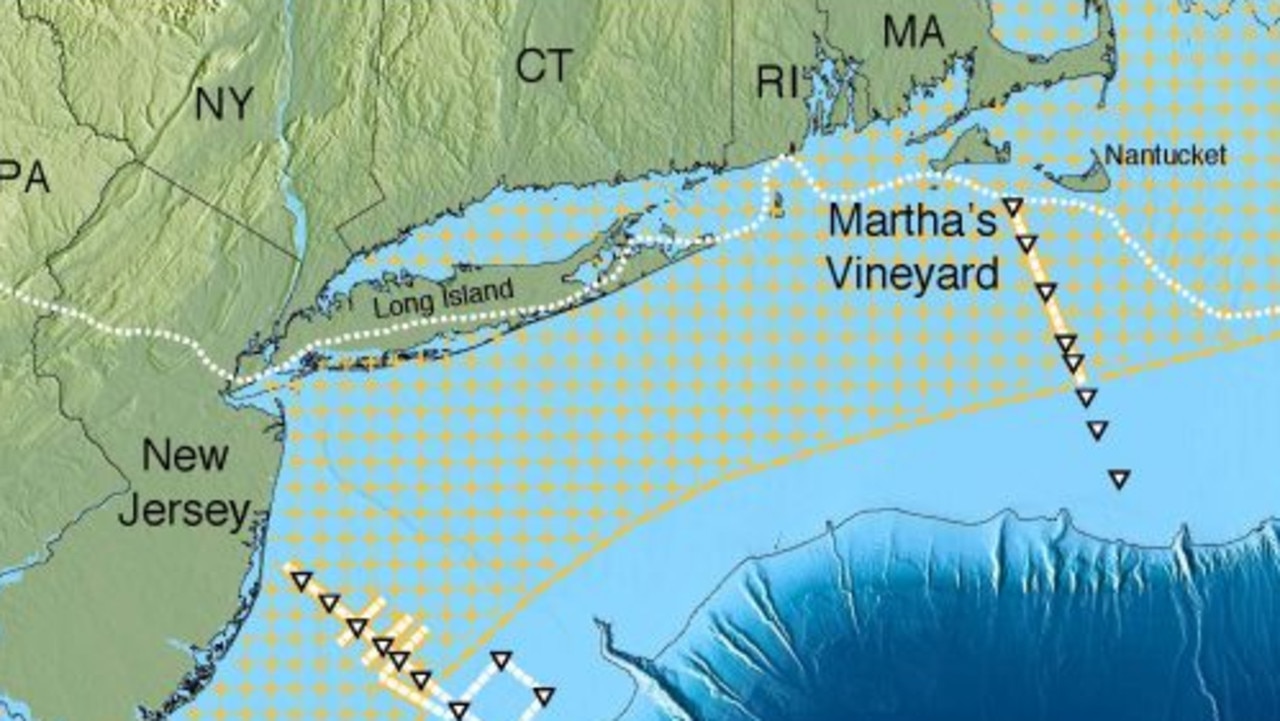 Scientists have identified signs of a huge aquifer off the US coast. Picture: Nature