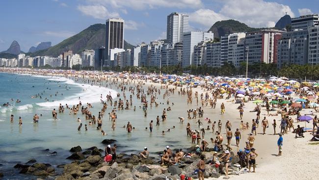 BEACH BUM: Author Kathy Lette finds it liberating to be on a beach in Brazil where there’