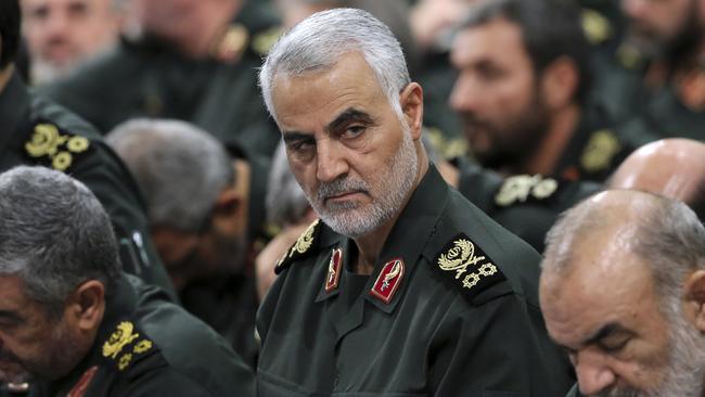 Tension picked up following the death of Soleimani. Picture: AP