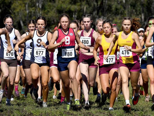 Annual QGSSSA private schoolgirl cross country championship at Rivermount College in Yatala. Saturday May 15, 2021. Picture, John Gass