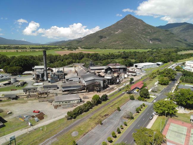 The Gordonvale sugar mill south of Cairns in Far North Queensland, owned and operated by MSF Sugar. Picture: Brendan Radke