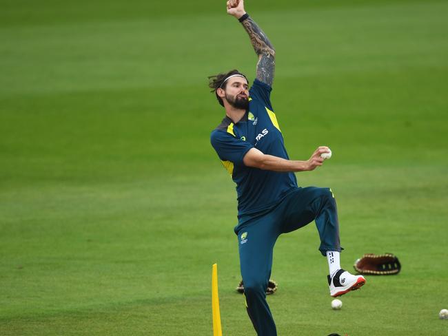 Australian cricketer Kane Richardson is among the nominees for NT Sportsperson of the Year. (Photo by Gareth Copley/Getty Images)