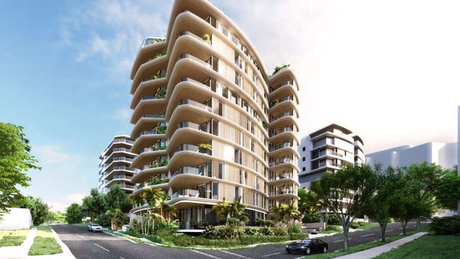 Renders of the tower at 18 Park Ave, East Brisbane. Picture: PD Online.