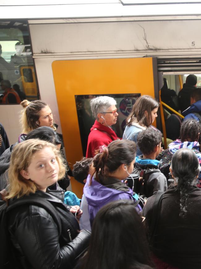 Delays on the Airport line earlier this year. Picture John Grainger