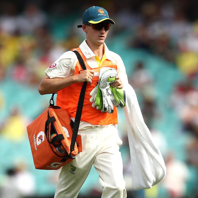 Austin Waugh of Australia runs drinks during day one of the Fourth Test match in the series between Australia and India at Sydney Cricket Ground in 2019. Picture: by Ryan Pierse/Getty Images