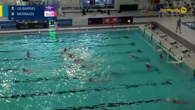 Replay: Australian Youth Water Polo Championships Week 1 - UQPWC Barras v Mermaids Pink (18G Gold)