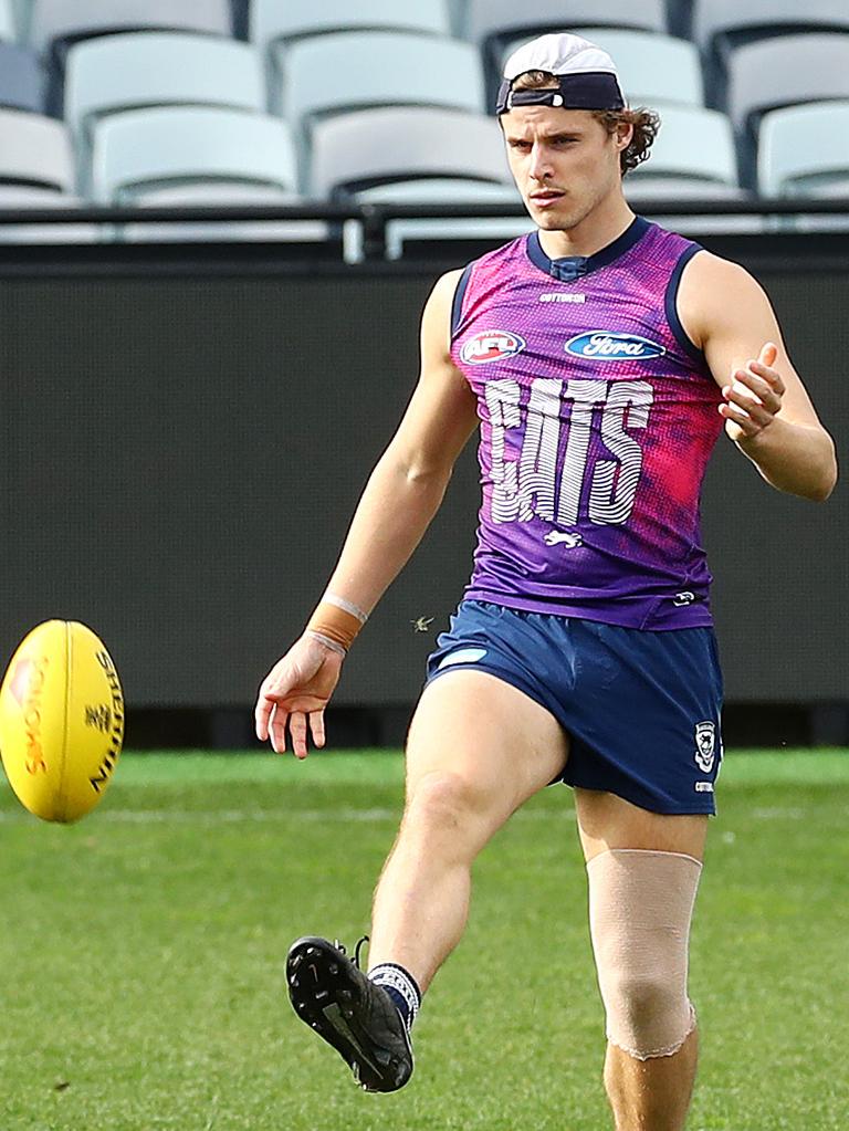 Jake Kolodjashnij is backing the Cats to keep on winning. Picture: Alison Wynd
