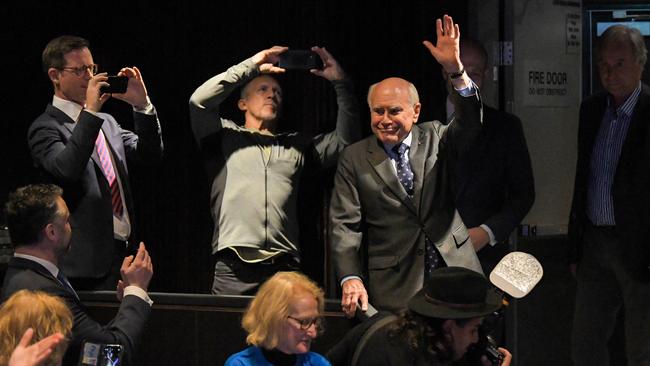 Former Australian Prime Minister John Howard making his campaign debut for the Liberal Bennelong candidate Simon Kennedy. Picture: NCA NewsWire / Simon Bullard