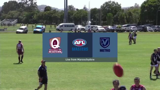 Replay: AFL Masters National Carnival Day 2 - QLD v Vic Metro (Men 50s Div 3)