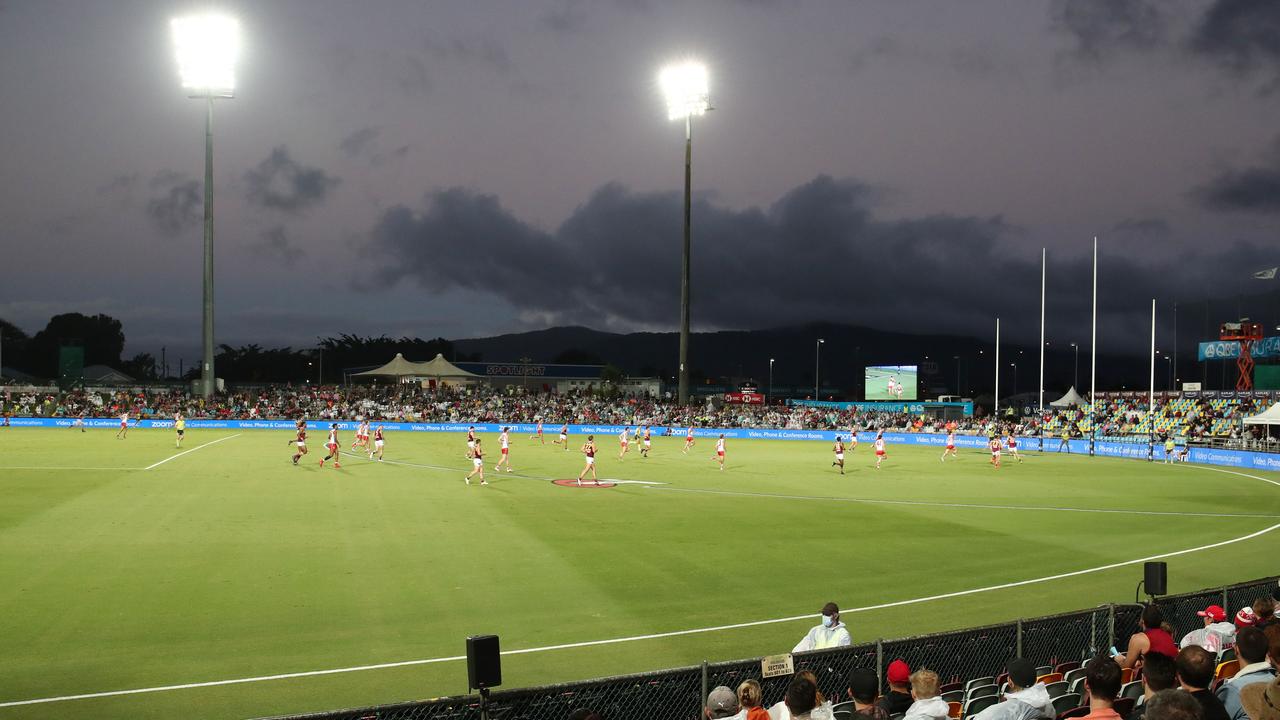 Cazaly’s Stadium in Cairns could host the AFLW grand final. Picture: Brendan Radke