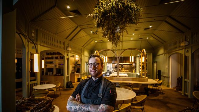 Justin James inside Restaurant Botanic, SA’s number one restaurant for 2022. Picture: Tom Huntley