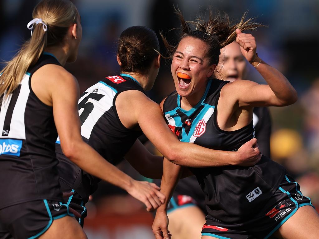 Port Adelaide will play AFLW finals for the first time on Sunday. Picture: Getty Images