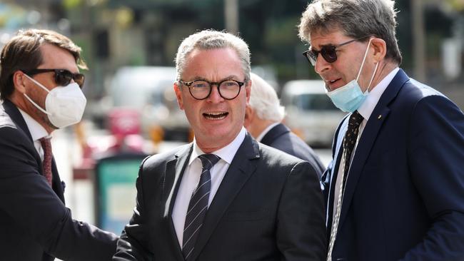 Christopher Pyne has hung on to most of his clients after Labor’s election win. Picture: Ian Currie