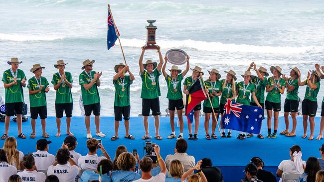 The Australian team won gold in the overall standings. Photo: ISA/Pablo Jimenez