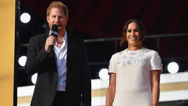 The couple signed several highly publicised deals when they arrived in the US. Picture: Angela Weiss/AFP