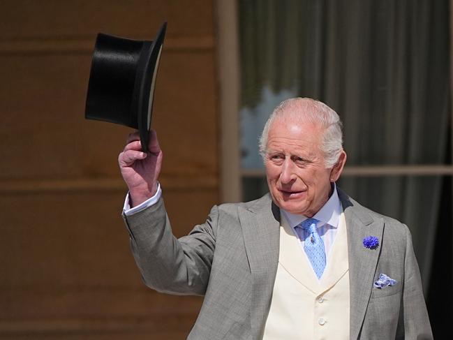 LONDON, ENGLAND - MAY 14: King Charles III attending the Education and Skills Garden Party at Buckingham Palace on May 14, 2025 in London, England. (Photo by Aaron Chown - WPA Pool/Getty Images)
