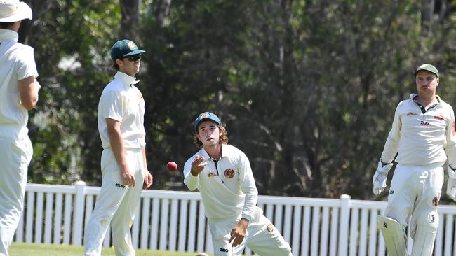 Redland players in the field First grade club cricket between Redlands and Ipswich. Saturday October 23, 2012. Picture, John Gass