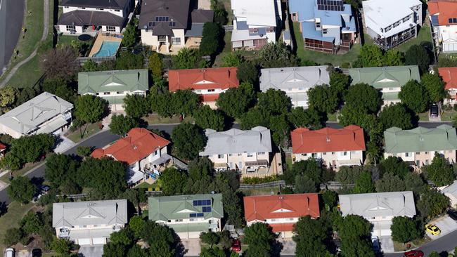 Brisbane Suburbs from the air. Pic Darren England. aerial housing estates