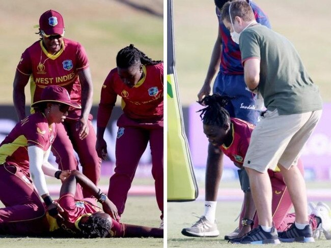 Shamilia Connell collapsed during the West Indies win over Bangladesh.