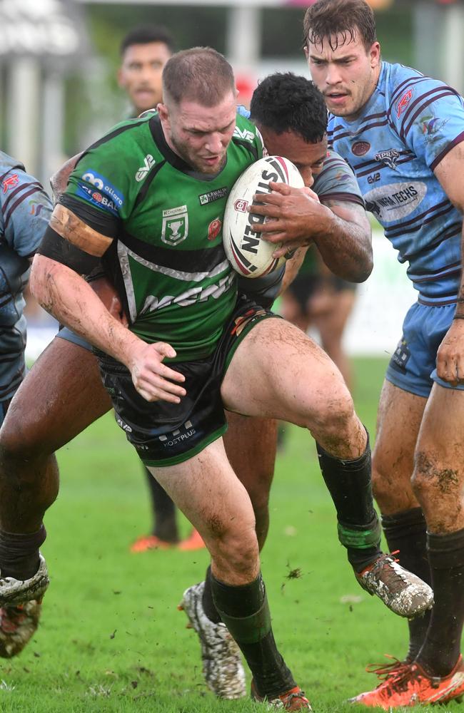 Townsville Blackhawks against Central Coast Capras at Jack Manski Oval. Blackhawks Joshua Stuckey. Picture: Evan Morgan