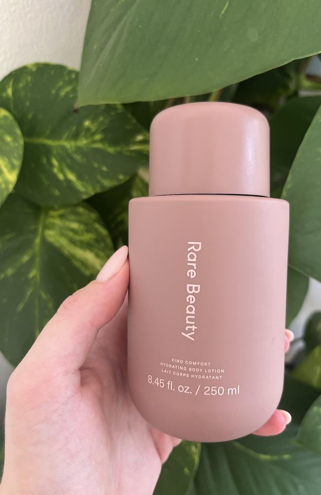 Rare Beauty Find Comfort Hydrating Body Lotion. Picture: Supplied/Hannah Paine