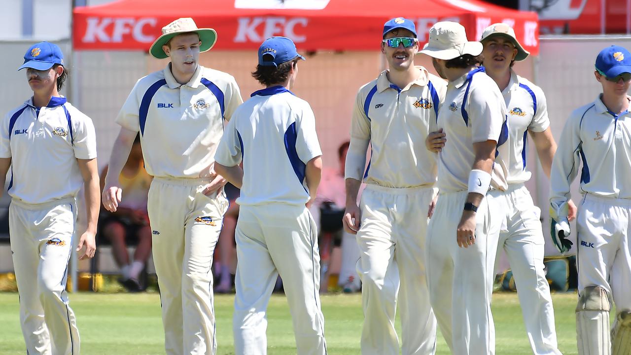 Sandgate-Redcliffe players First grade club cricket action against Wynnum-Manly. Picture, John Gass