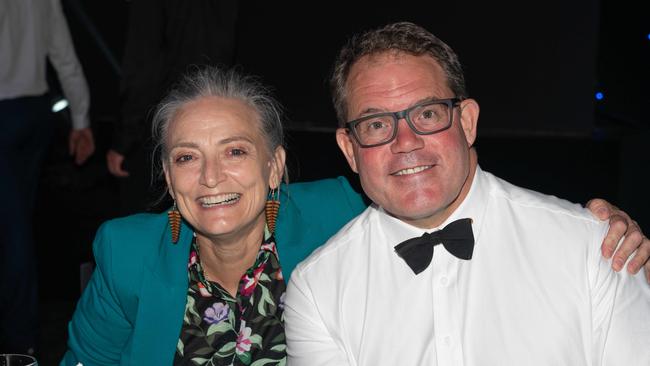 Luke Gosling and Kate Worden at the 2022-23 NTFL Nichols Medal night. Picture: Pema Tamang Pakhrin