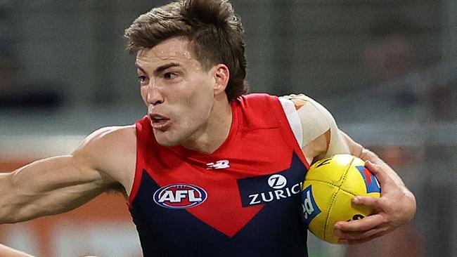 Melbourne is yet to lock down Jack Viney on a new deal. Picture: Phil Hillyard