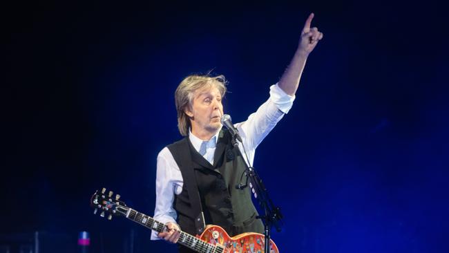 Paul McCartney performs at Glastonbury Festival at Worthy Farm, last year. Picture: Samir Hussein