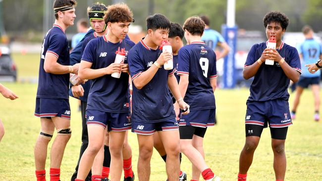 TAS First XV rugby between Canterbury College and St Columban's Saturday June 3, 2023. Picture, John Gass