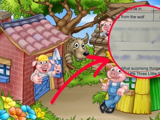 Three Little Pigs homework question leaves parents scratching their heads