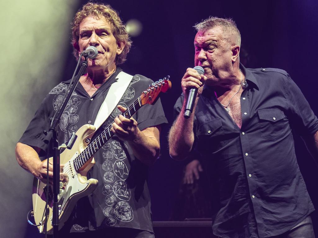 Jimmy Barnes and Ian Moss performing with Cold Chisel last year.