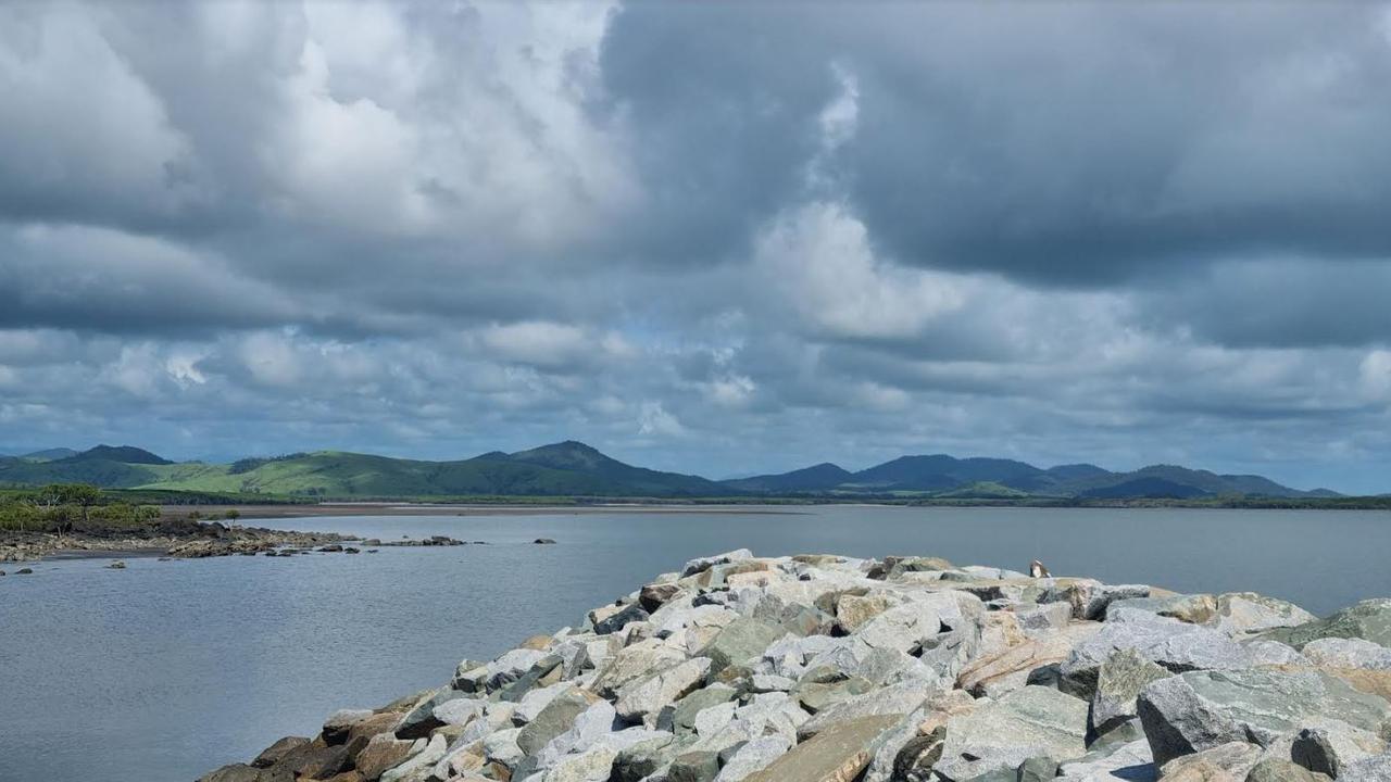 The fisherman was in his tinnie at St Helens Beach, north of Mackay, when the crocodile attacked. Picture: Supplied