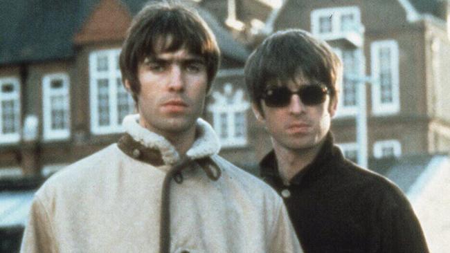 Noel Gallagher with brother Liam, during the early days of Oasis.