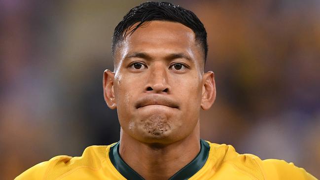 Israel Folau while playing with the Wallabies. Picture: AAP