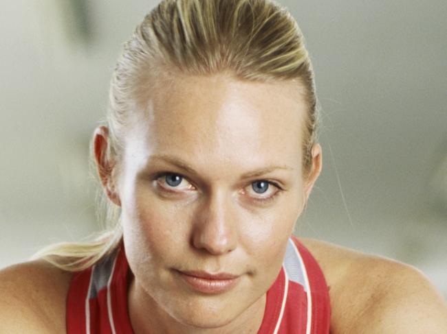 Portrait of a young woman on exercise bike in gym. Picture: Supplied