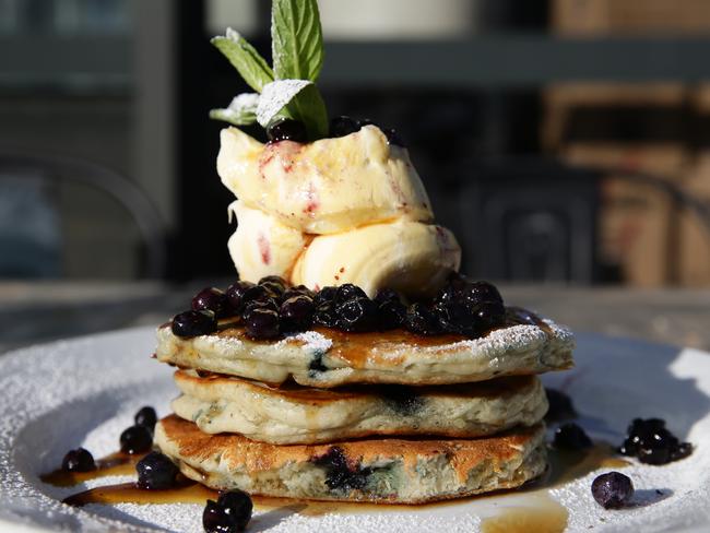 Ricotta and Blueberry are one of the most popular menu items. Picture: Craig Wilson