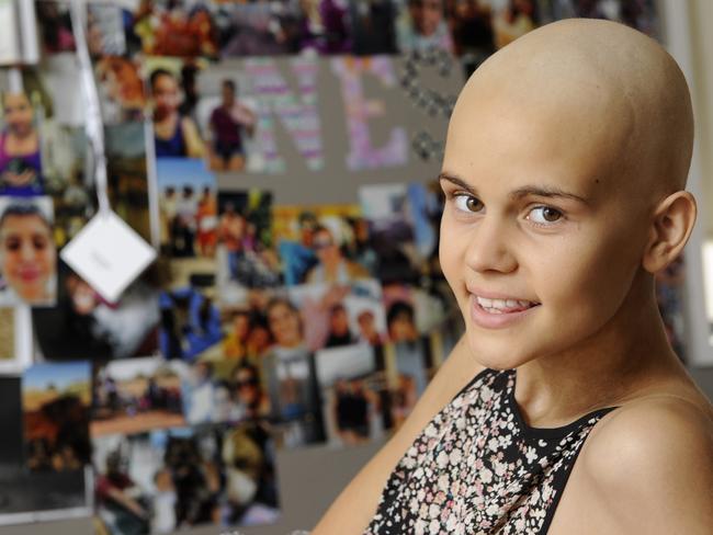 Venessa Harris won a three-year modelling contract as a 12-year-old but within a few months was diagnosed with a rare cancer. Photo: Paul Guy.