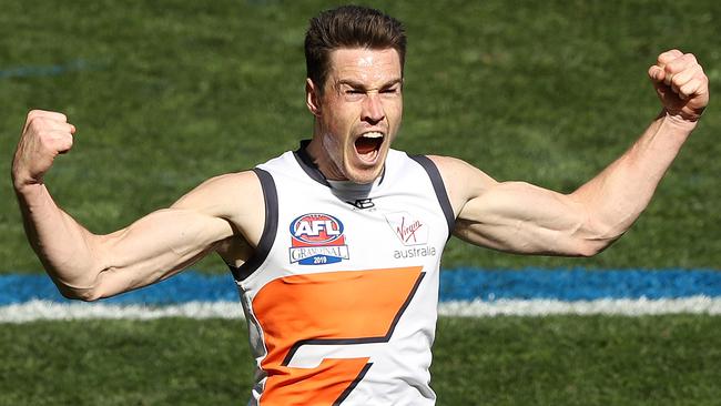 Potential Jeremy Cameron suitors should look elsewhere, departing Giant Adam Tomlinson says. Picture: AFL Photos/Getty Images