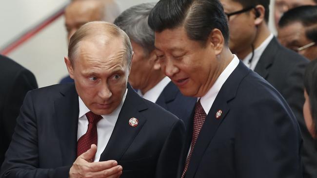 Russian President Vladimir Putin and Chinese President Xi Jinping.